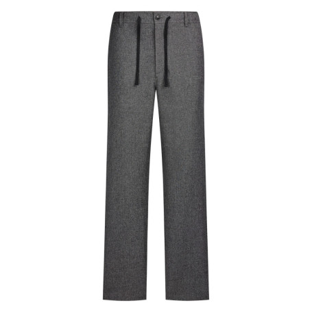 Pantalon chino gris uni avec une coupe droite...