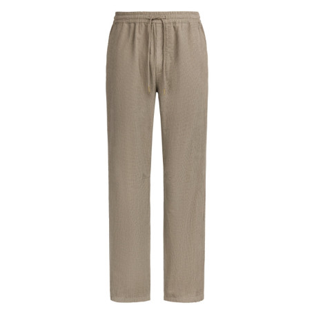 Pantalon chino kaki à carreaux avec une coupe...