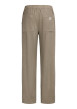 Thumbnail Pantalon chino kaki à carreaux avec une coupe droite et une taille élastiquée - Image 2