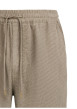Thumbnail Pantalon chino kaki à carreaux avec une coupe droite et une taille élastiquée - Image 3