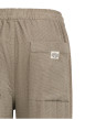 Thumbnail Pantalon chino kaki à carreaux avec une coupe droite et une taille élastiquée - Image 4