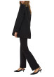Thumbnail Blazer noir uni avec une coupe droite et des manches longues - Image 4