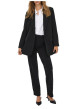 Thumbnail Blazer noir uni avec une coupe droite et des manches longues - Image 5