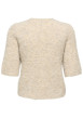 Thumbnail Gilet beige uni avec une coupe droite et des manches courtes - Image 2