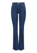 Thumbnail Jean en coton biologique indigo uni avec une coupe bootcut