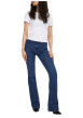 Thumbnail Jean en coton biologique indigo uni avec une coupe bootcut - Image 3