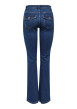 Thumbnail Jean en coton biologique indigo uni avec une coupe bootcut - Image 2