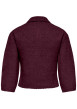 Thumbnail Gilet bordeaux uni avec une coupe ajustée et des manches longues - Image 2