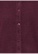 Thumbnail Gilet bordeaux uni avec une coupe ajustée et des manches longues - Image 3