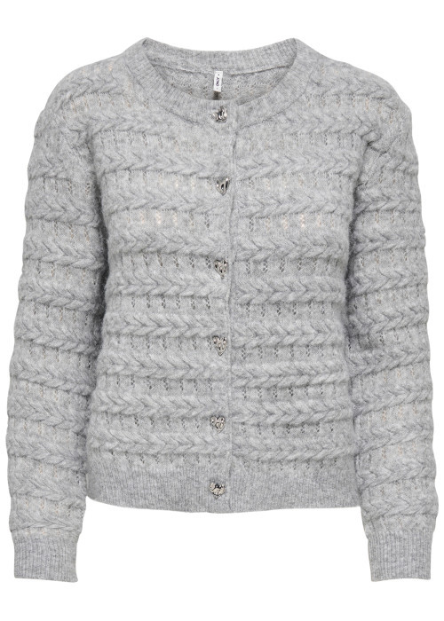 Gilet gris uni avec une coupe droite et des...