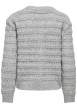 Thumbnail Gilet gris uni avec une coupe droite et des manches longues - Image 2