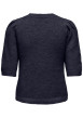 Thumbnail Pull marine uni avec une coupe droite et des manches longues - Image 2