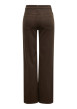 Thumbnail Pantalon en coton biologique marron uni avec une coupe bootcut - Image 2
