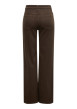 Thumbnail Pantalon en coton biologique marron uni avec une coupe bootcut - Image 2