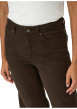 Thumbnail Pantalon en coton biologique marron uni avec une coupe bootcut - Image 6