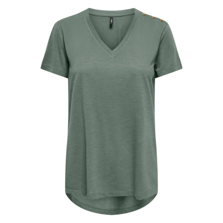 T-shirt sapin uni avec une coupe droite et des...
