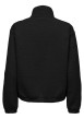 Thumbnail Sweat noir uni avec une coupe droite et un col camionneur - Image 2