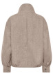Thumbnail Veste beige unie avec une coupe droite et des manches longues - Image 2