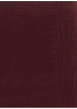 Thumbnail Jupe courte en coton bordeaux uni avec une coupe droite et une fente ouverte - Image 3