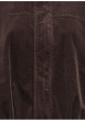 Thumbnail Blouson en coton marron uni avec une coupe cropped et un col à revers - Image 3