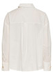 Thumbnail Chemisier en coton blanc uni avec une coupe droite et un col chemise - Image 2