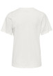Thumbnail T-shirt en coton biologique blanc uni avec une coupe droite et un col rond - Image 2