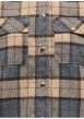 Thumbnail Surchemise beige à carreaux coupe droite et à manches longues - Image 3