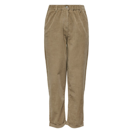 Pantalon chino en coton beige uni avec une...