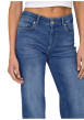 Thumbnail Jean en coton bleu uni avec une coupe droite et une taille intermédiaire - Image 5