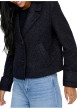 Thumbnail Veste marine unie avec une coupe droite et des manches longues - Image 4