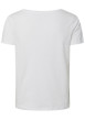 Thumbnail T-shirt en coton biologique blanc à imprimé avec une coupe droite - Image 2