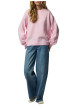 Thumbnail Pull rose uni avec une coupe droite et des manches longues - Image 3