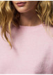 Thumbnail Pull rose uni avec une coupe droite et des manches longues - Image 4