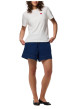 Thumbnail T-shirt en coton biologique blanc uni avec une coupe droite et un col rond - Image 3