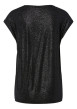 Thumbnail T-shirt noir uni avec une coupe droite et des manches courtes - Image 2