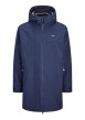 Thumbnail Parka marine unie avec une coupe droite et un col à capuche