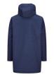 Thumbnail Parka marine unie avec une coupe droite et un col à capuche - Image 2