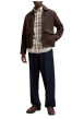 Thumbnail Chemise en coton beige unie avec une coupe droite et un col boutonné - Image 3
