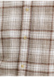 Thumbnail Chemise en coton beige unie avec une coupe droite et un col boutonné - Image 6