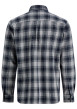 Thumbnail Chemise en coton marine unie avec une coupe droite et un col boutonné - Image 2
