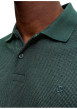 Thumbnail Polo en coton mélangé sapin uni avec une coupe droite et un col boutonné - Image 6