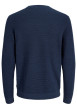 Thumbnail Pull en coton biologique indigo uni avec une coupe droite - Image 2