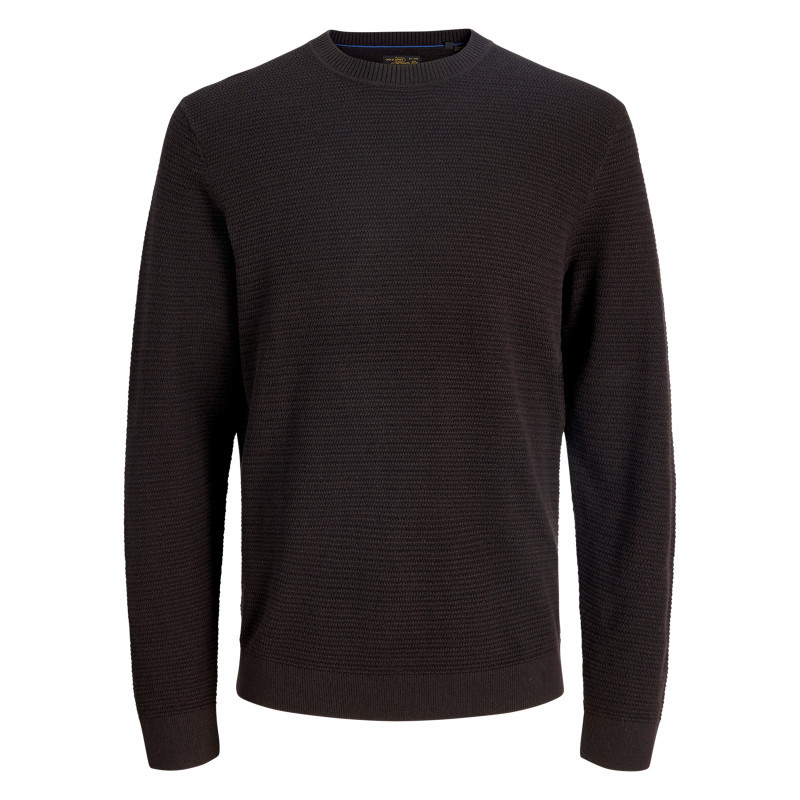 Premium - Pull En Coton Biologique Chocolat Uni Avec Une Coupe Droite - Marron Premium - Pull En Coton Biologique Chocolat Uni Avec Une Coupe Droite - Marron