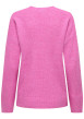 Thumbnail Pull rose uni avec une coupe droite un col V et des manches longues - Image 2