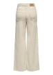 Thumbnail Pantalon 5 poches en coton écru uni avec une coupe bootcut et une taille haute - Image 2