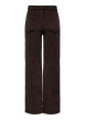 Thumbnail Pantalon 5 poches en coton marron uni avec une coupe bootcut - Image 2