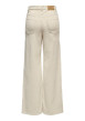 Thumbnail Pantalon 5 poches en coton écru uni avec une coupe bootcut et une taille haute - Image 2