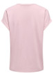 Thumbnail T-shirt rose uni avec une coupe droite et des manches courtes - Image 2