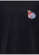 Thumbnail T-shirt en coton biologique noir à imprimé avec une coupe droite et un col rond - Image 3