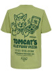 Thumbnail T-shirt en coton vert à imprimé avec une coupe droite et un col rond - Image 2